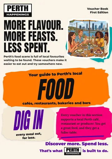 Booklet page: Food section opener